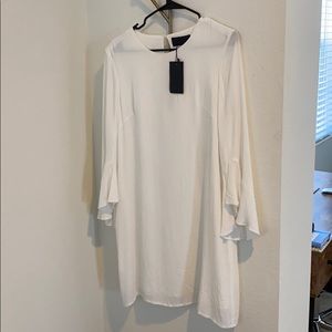 Revolve Blaque Label White Bell Sleeve Sheath Dress